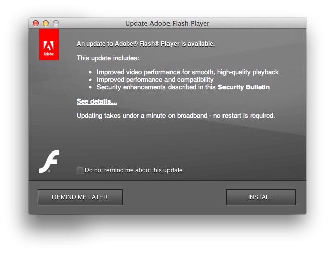 Download Adobe Flash Player Update For Mac